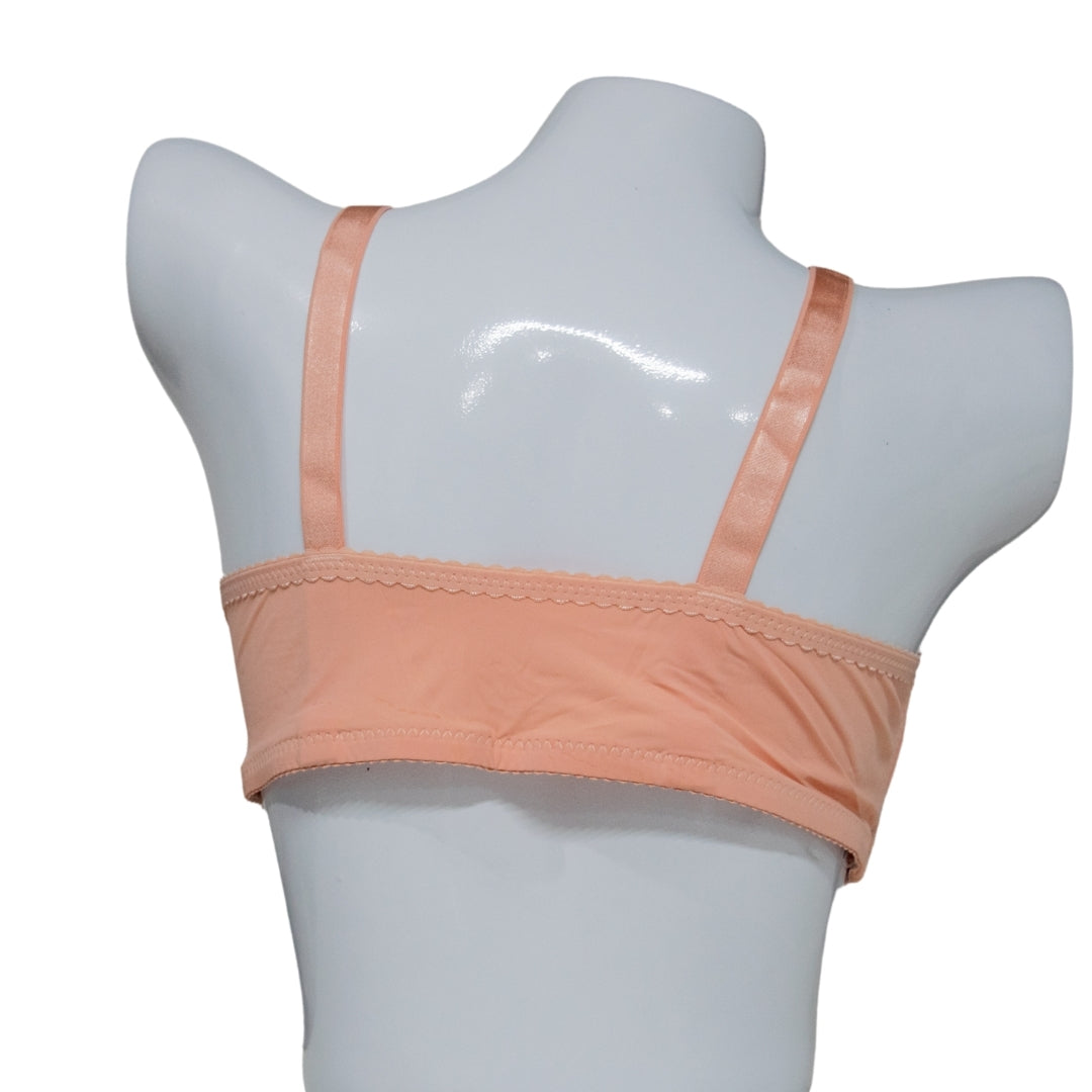 Front Open Bra – Peach (Lightly Padded)