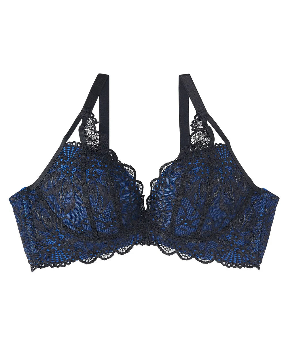 Black Lace Balcony Bra