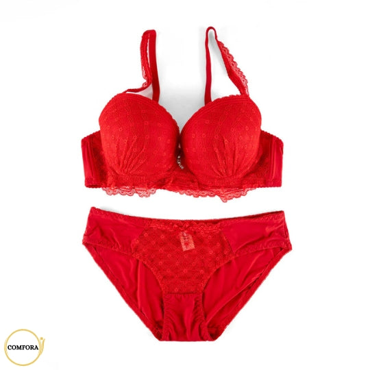 Lace Padded Support Lingerie Set