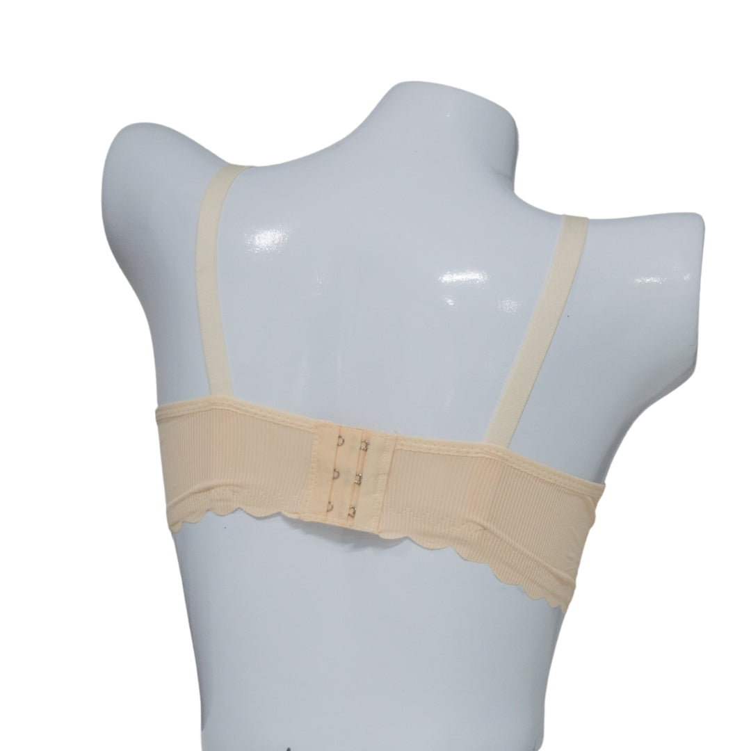 Front open Padded Bra – Beige