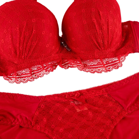 Lace Padded Support Lingerie Set