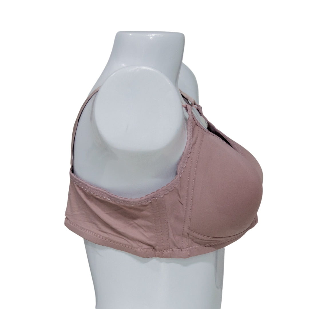 Front Open Bra – Pink (Lightly Padded)