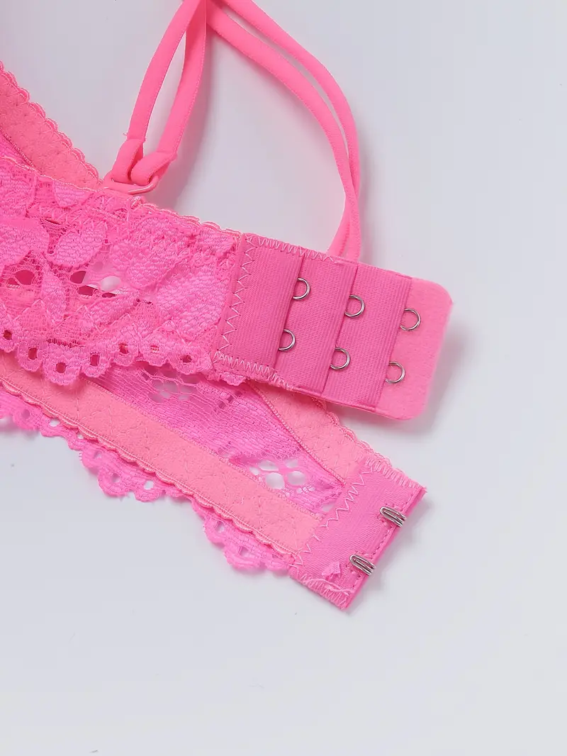 Hot Pink Lace Lingerie Set