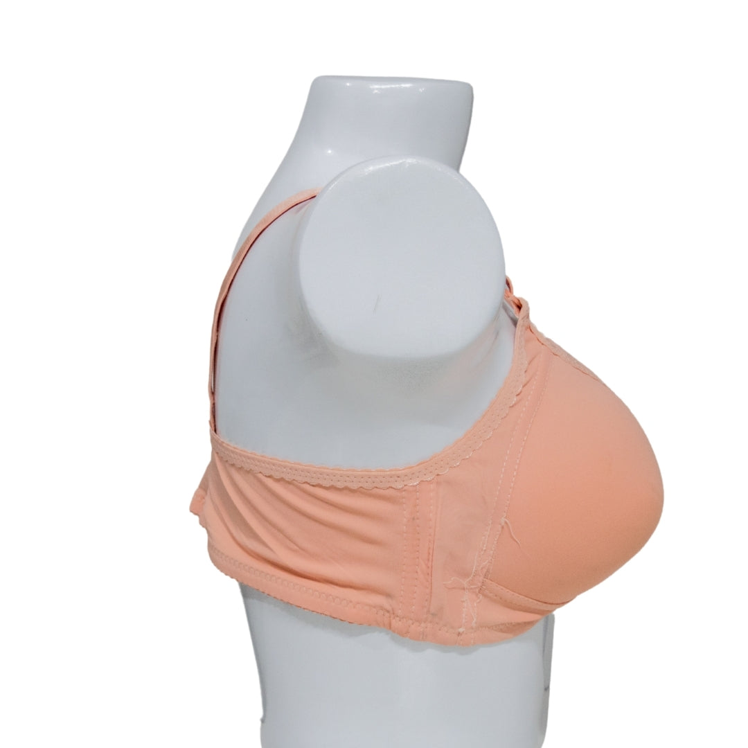 Front Open Bra – Peach (Lightly Padded)