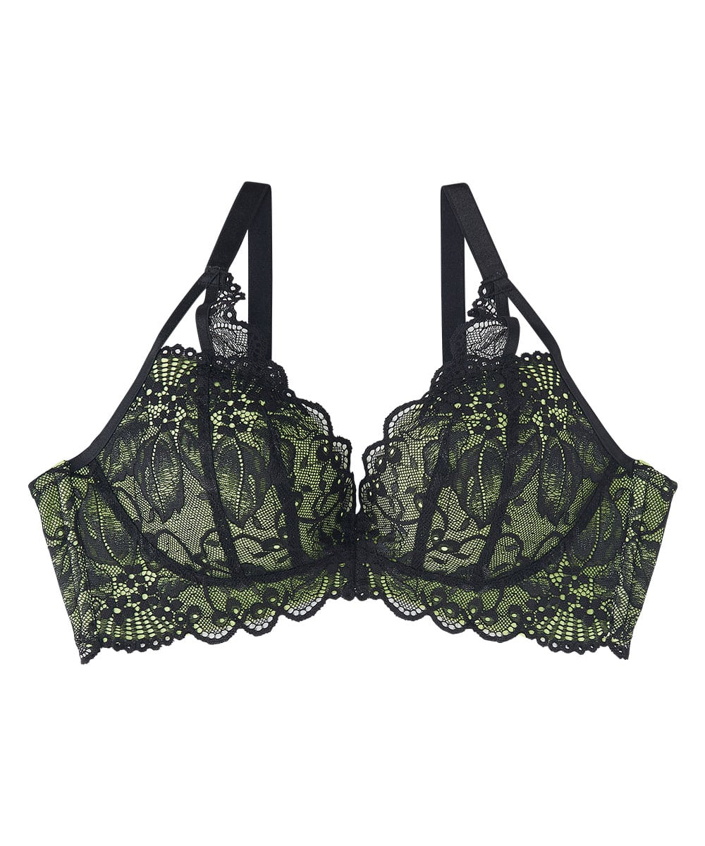 Black Lace Balcony Bra
