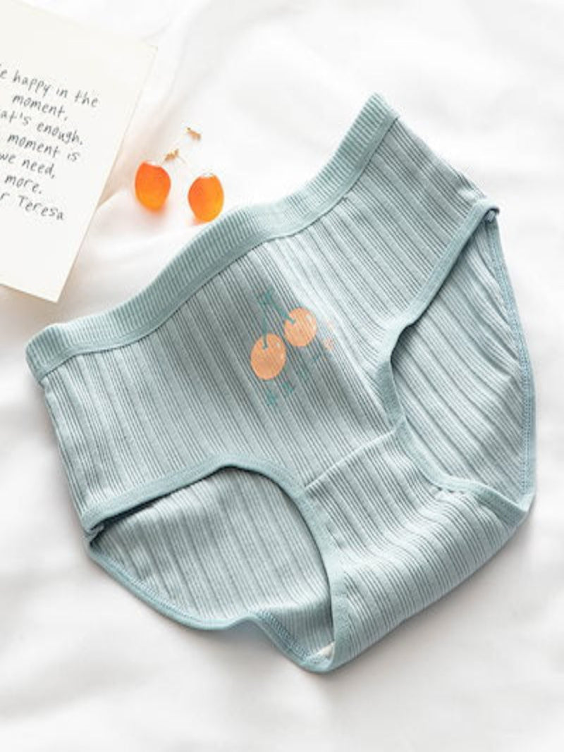 Cute Cotton Printed Panty Set