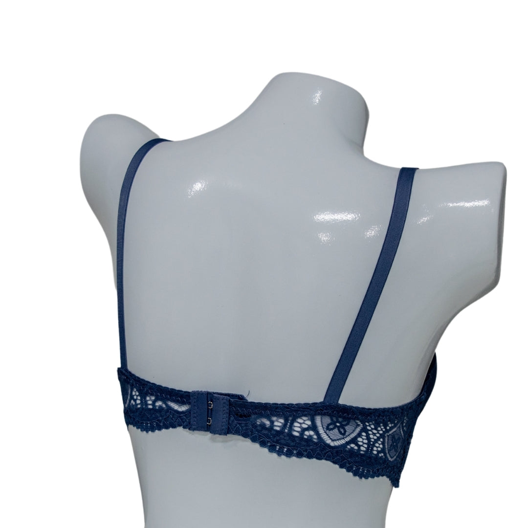 Double Padded Push-Up Bra – Navy Blue Collection