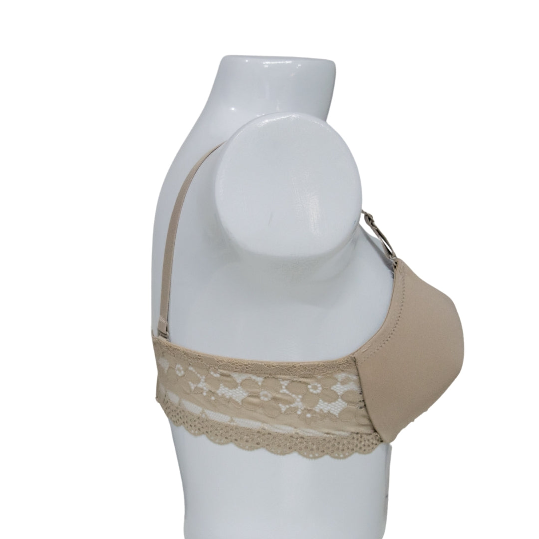 Beige Padded Premium Bra