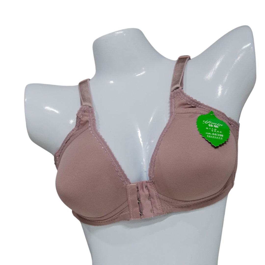 Front Open Bra – Pink (Lightly Padded)