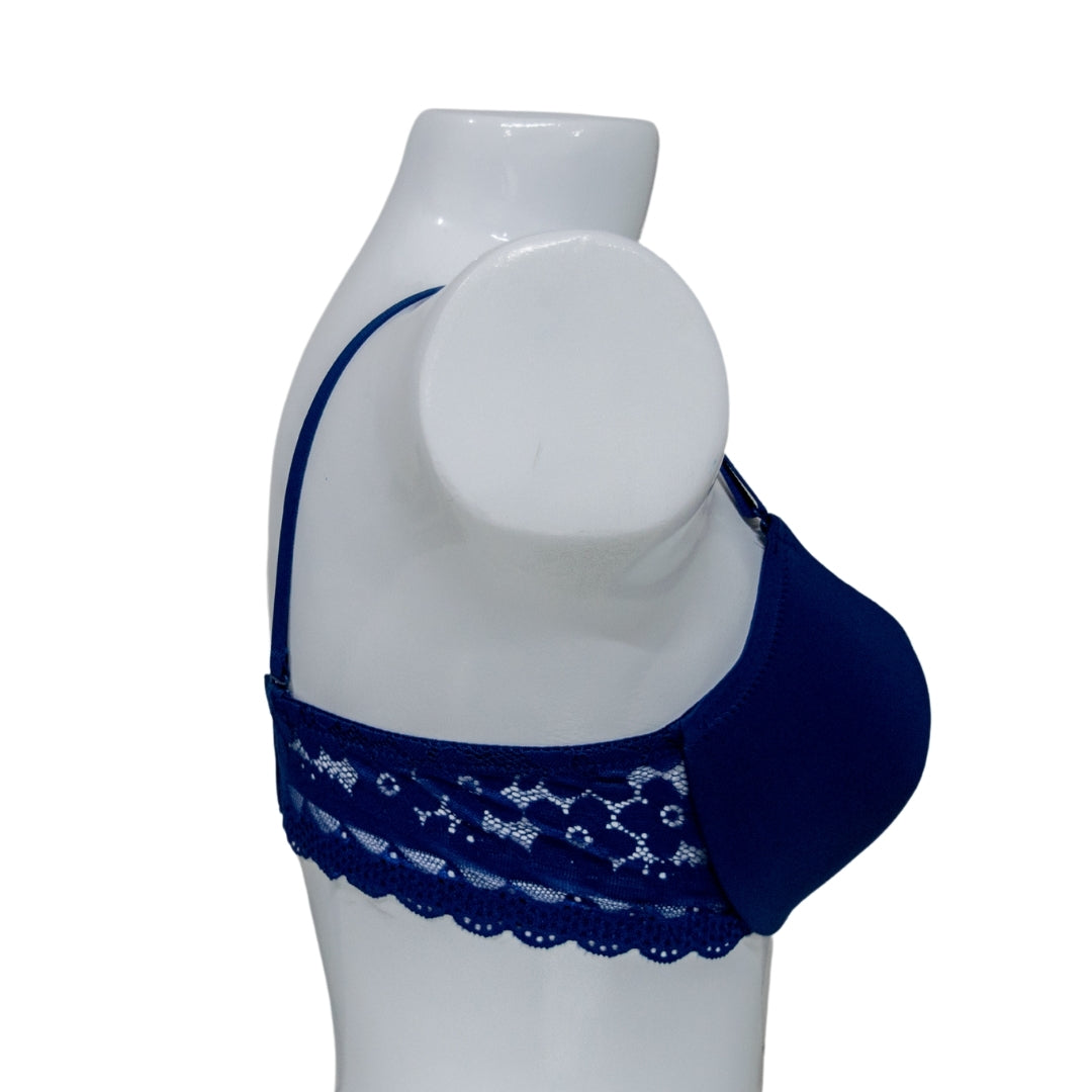 Navy Padded Premium Bra
