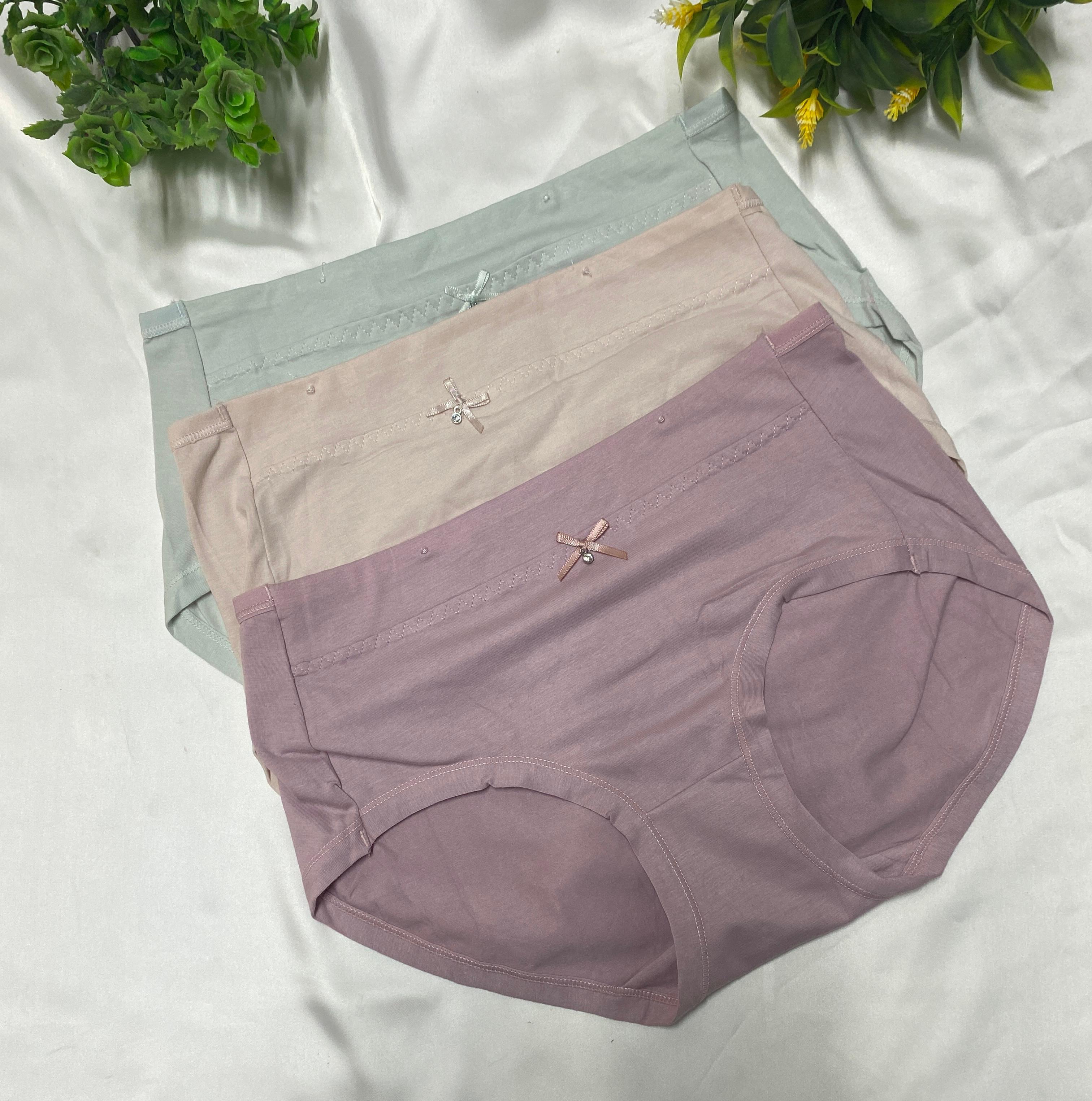 Cotton Pantie Bow Accent (Pack of 3)