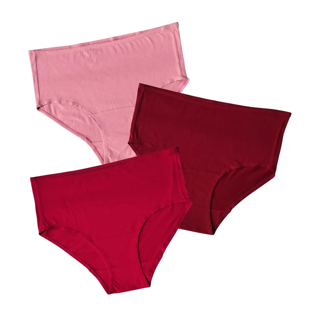 High-Waist Comfort Panties – (Pack of 3)