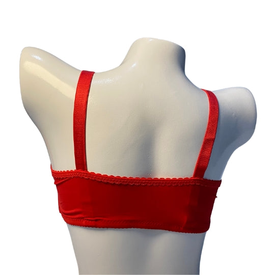 Front Open Bra – Red (Lightly Padded)