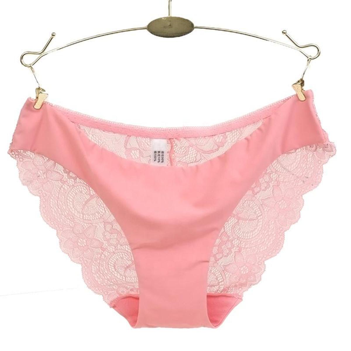 Silky Lace-Trim Panty
