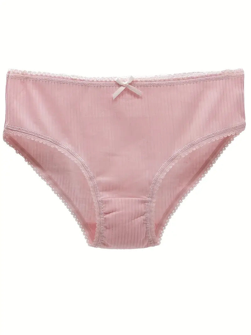 Lace Trim Cotton Panty